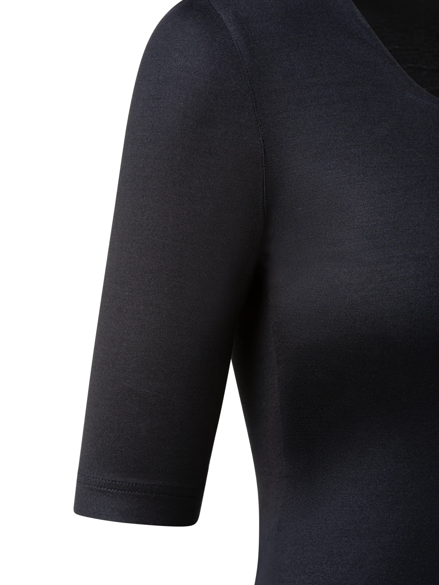 3/4 Length Sleeve Shirt from Silk Jersey - Image 4