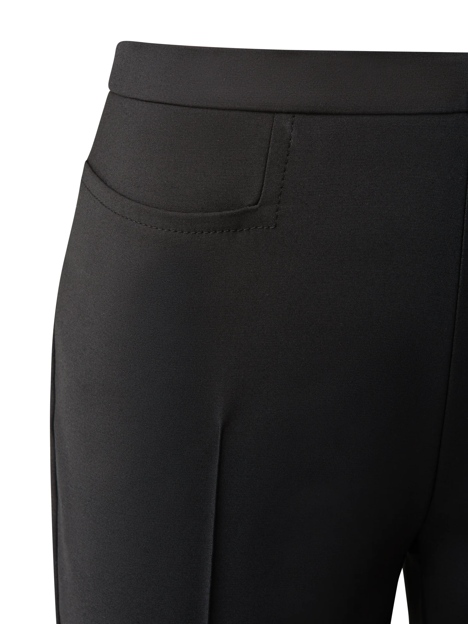 Slim Ankle-Length Cotton Techno Stretch Pants - Image 4