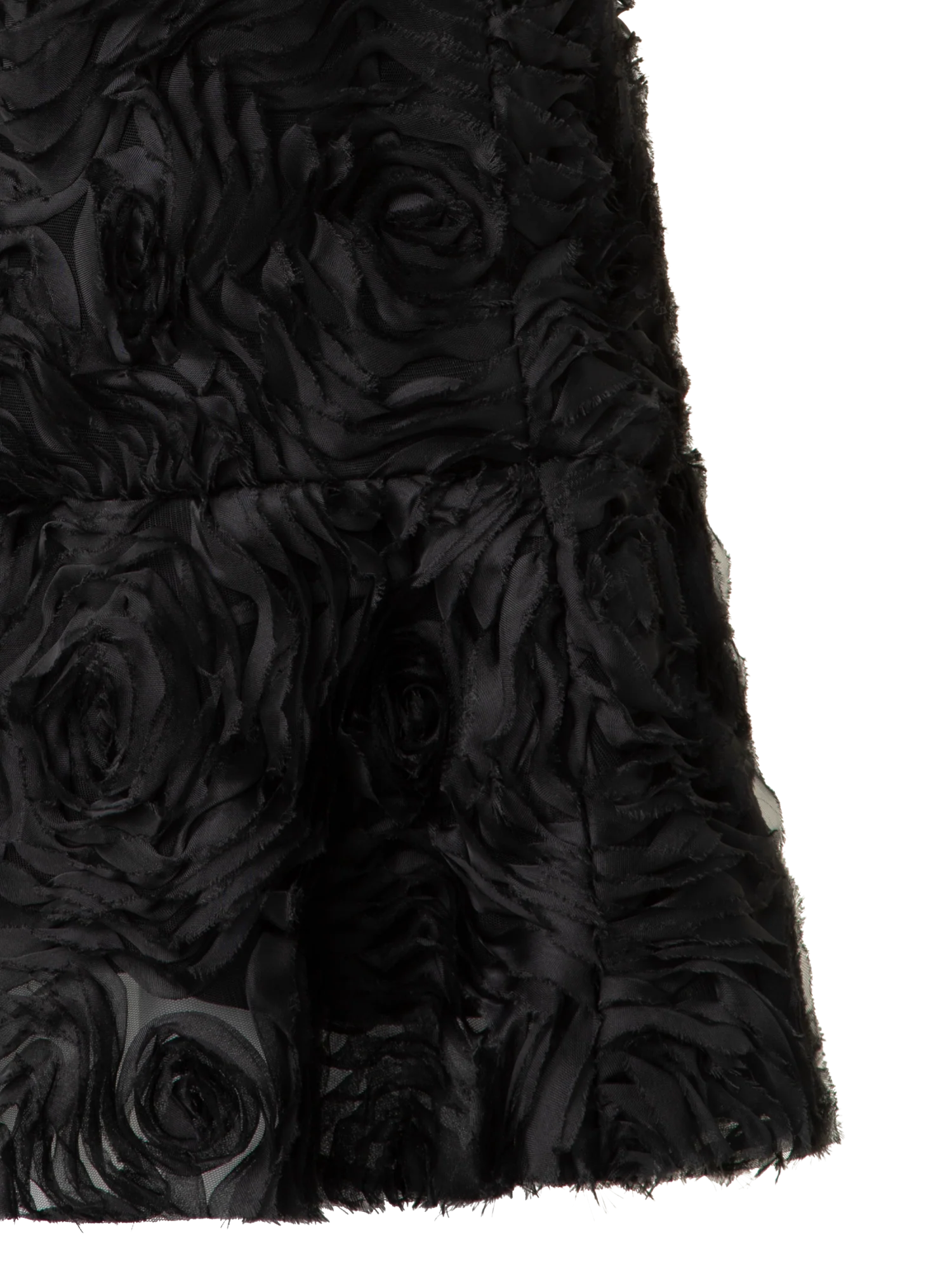 Cocktail Dress with 3D Carnation Embroidery - Image 3