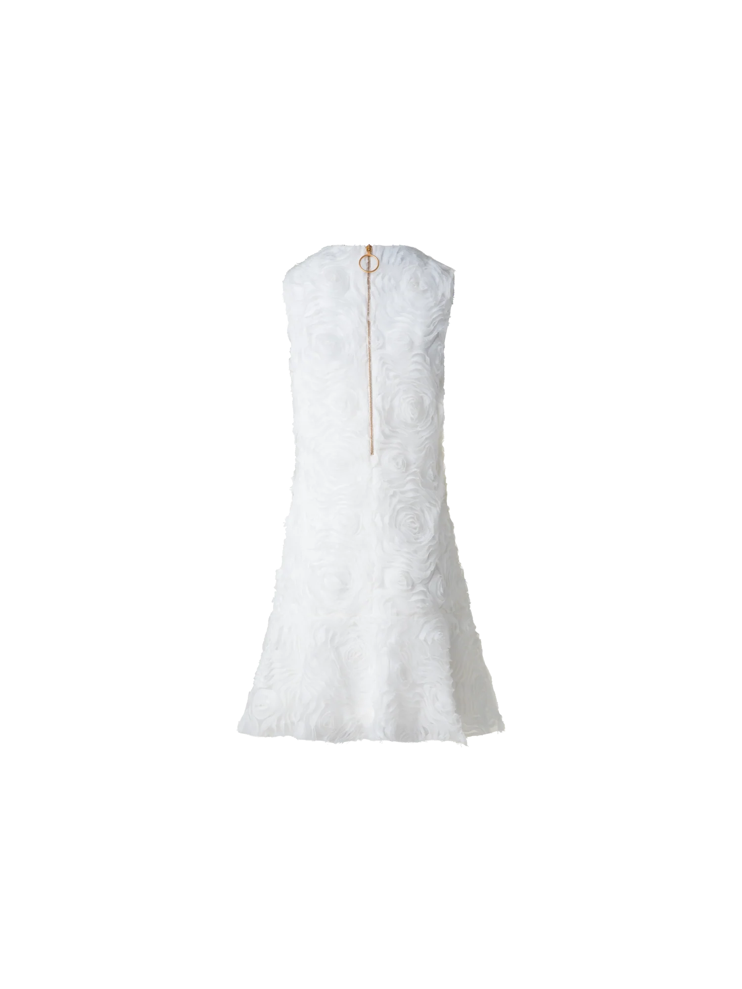 Cocktail Dress with 3D Carnation Embroidery - Image 3
