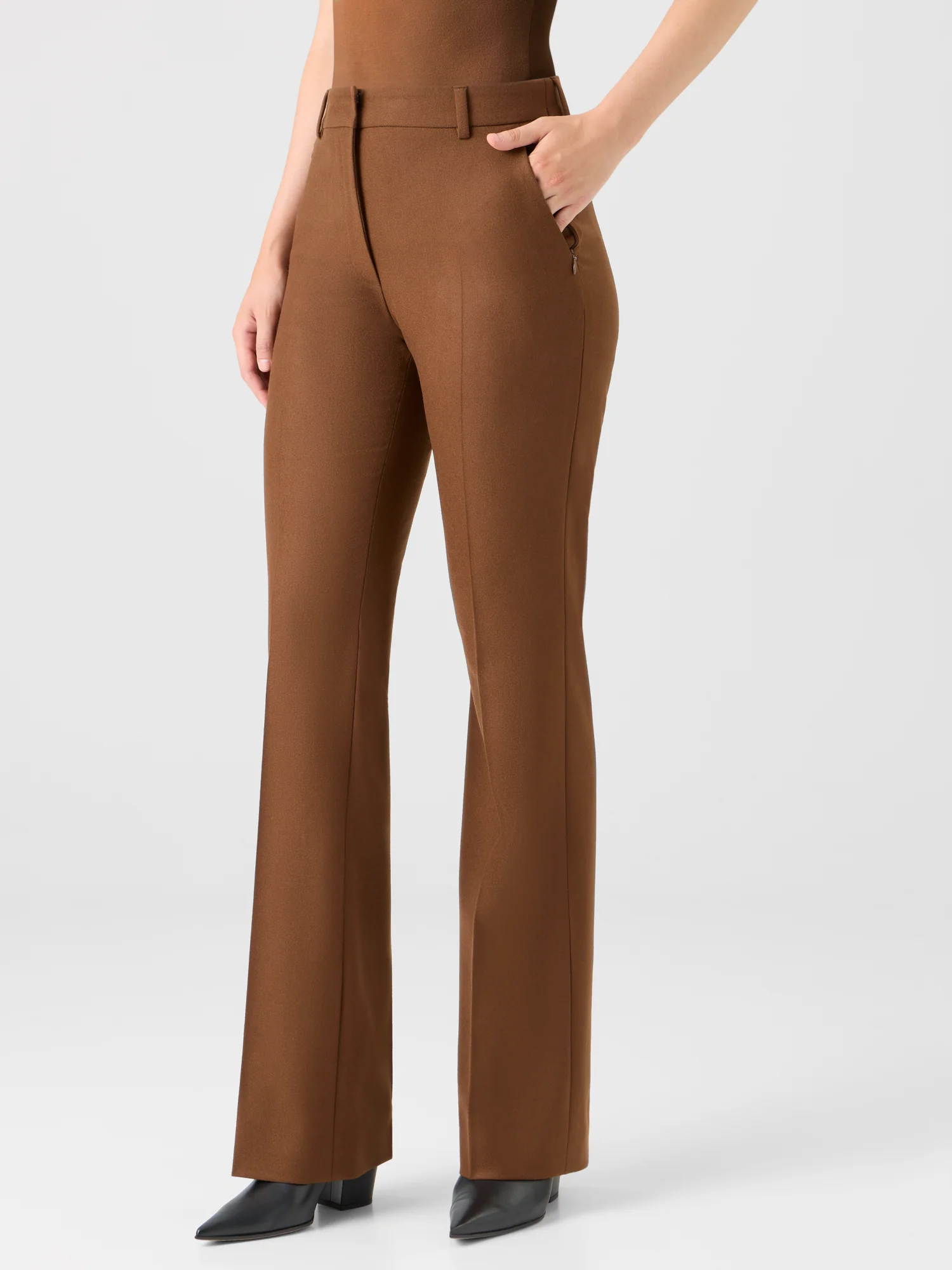 Bootcut Wool Stretch Flannel Pants - Image 4