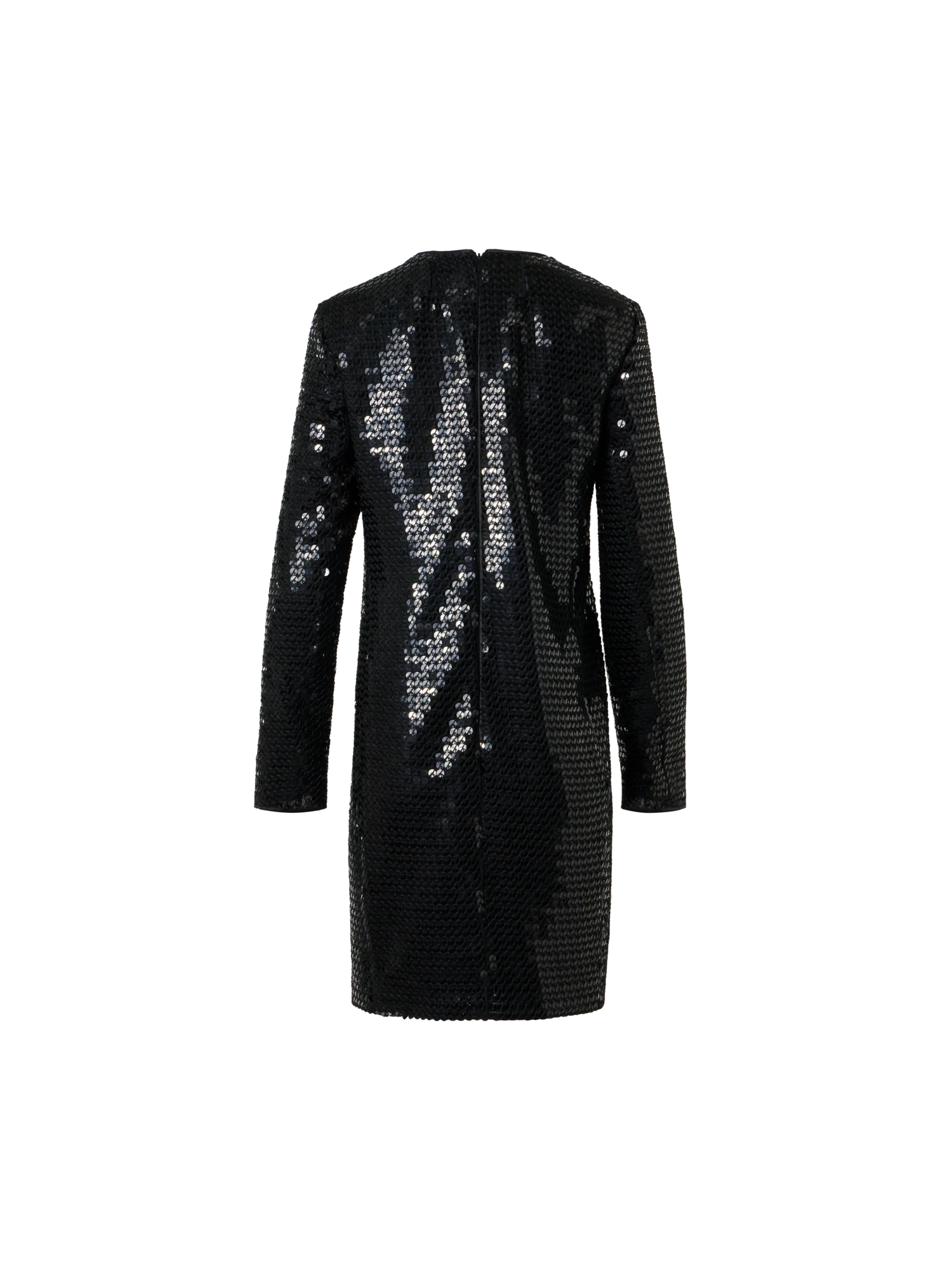 Corded Sequins on Chiffon Cocktail Sheath Dress - Image 7