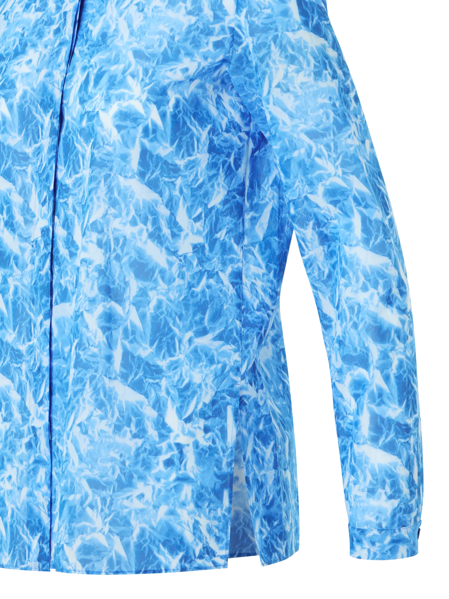 Whitecaps Print Cotton Voile Tunic Blouse - Image 4