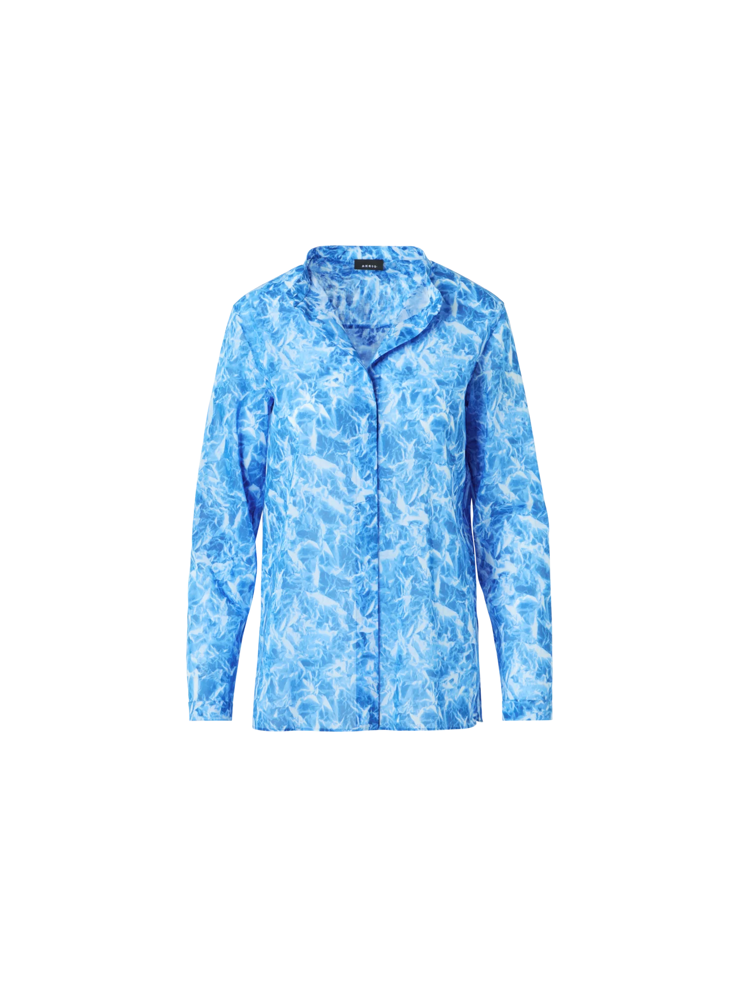 Whitecaps Print Cotton Voile Tunic Blouse - Image 6