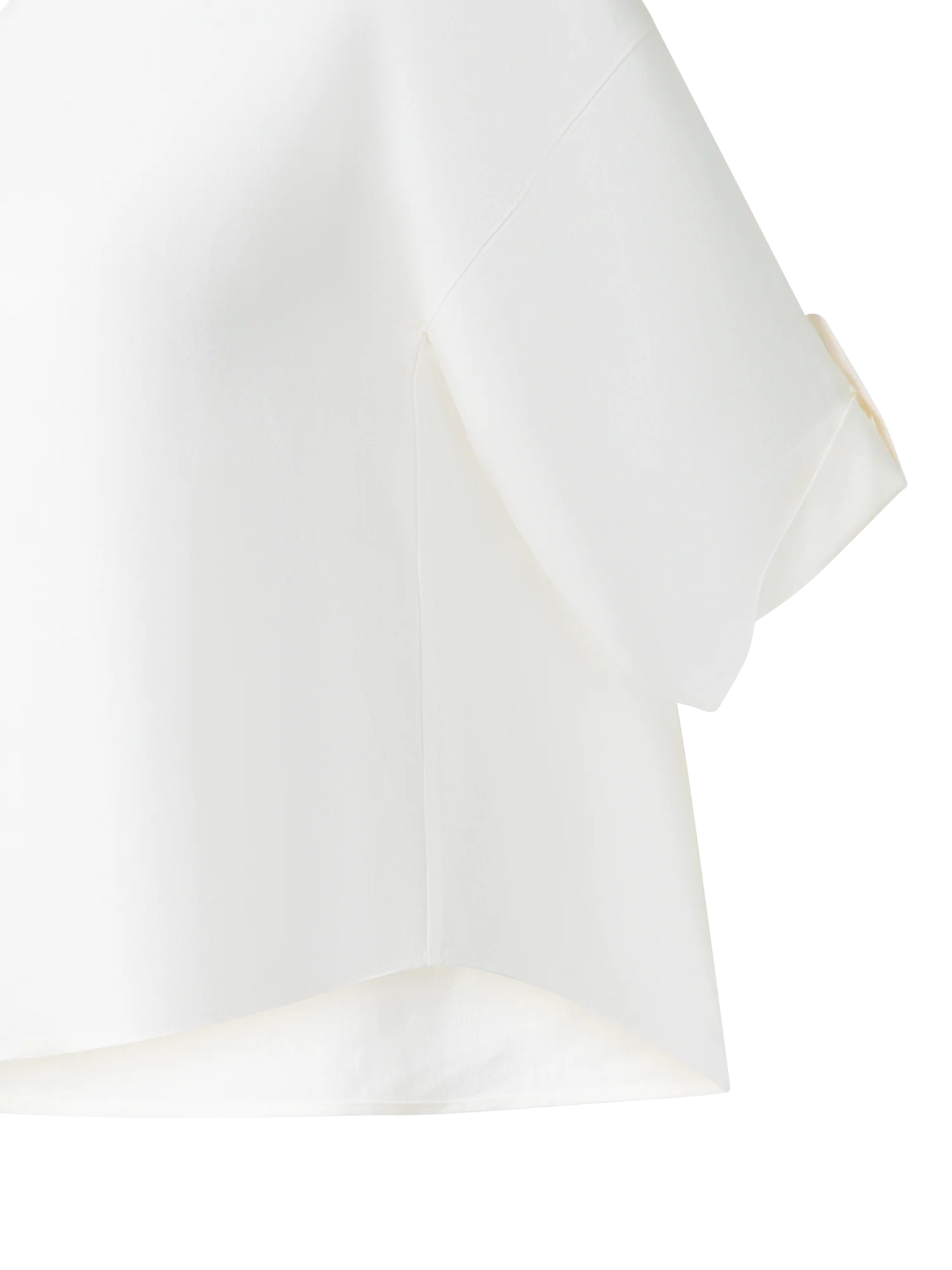 Cropped Washed Linen Blouse - Image 3