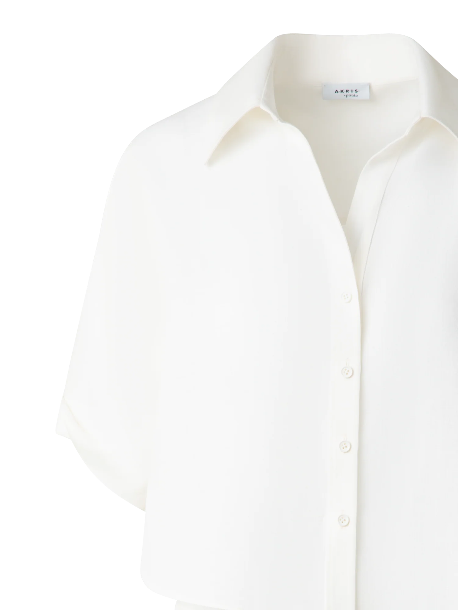 Cropped Washed Linen Blouse - Image 5