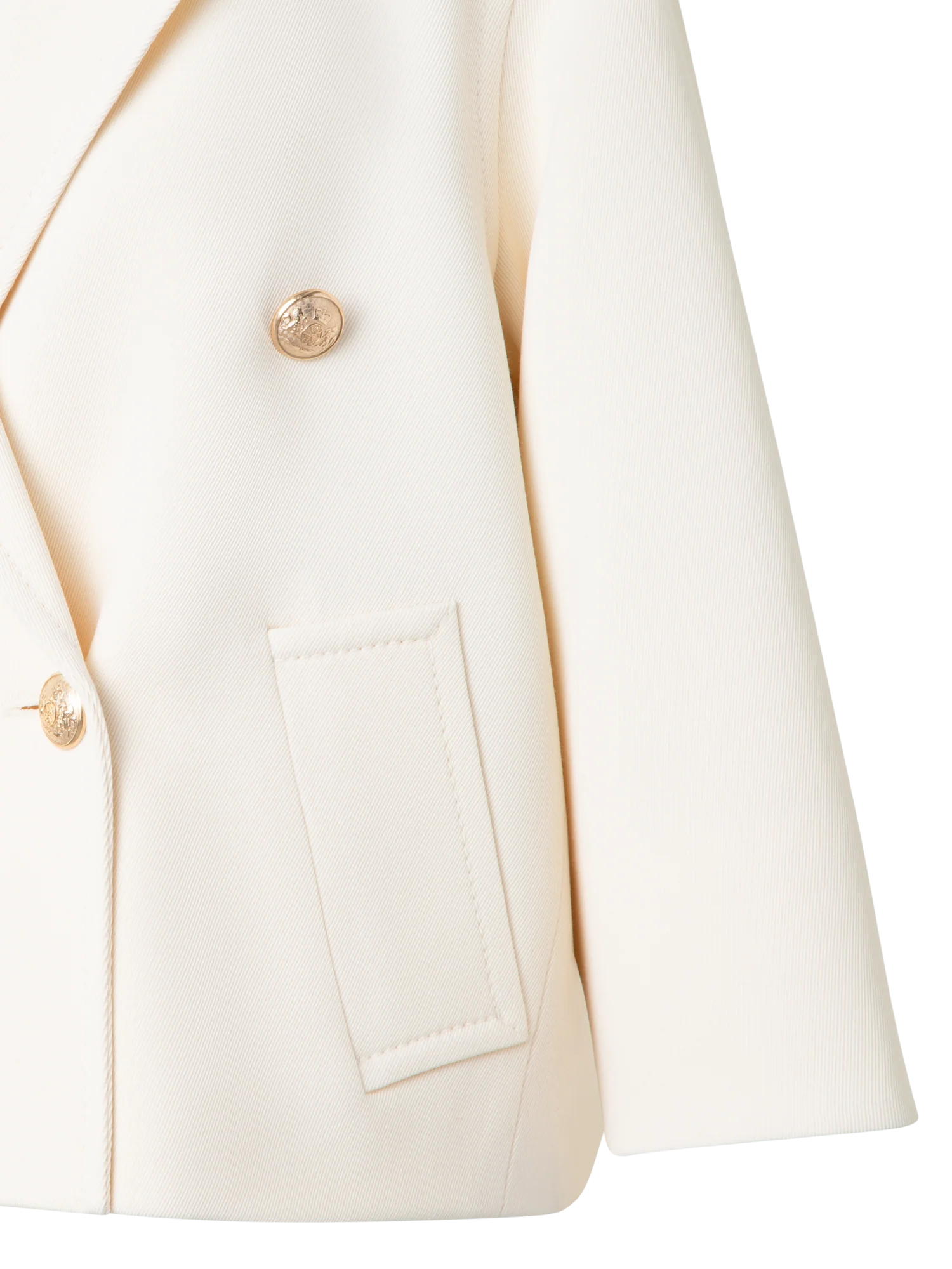 Double-Breasted Wool Pea Coat - Image 3