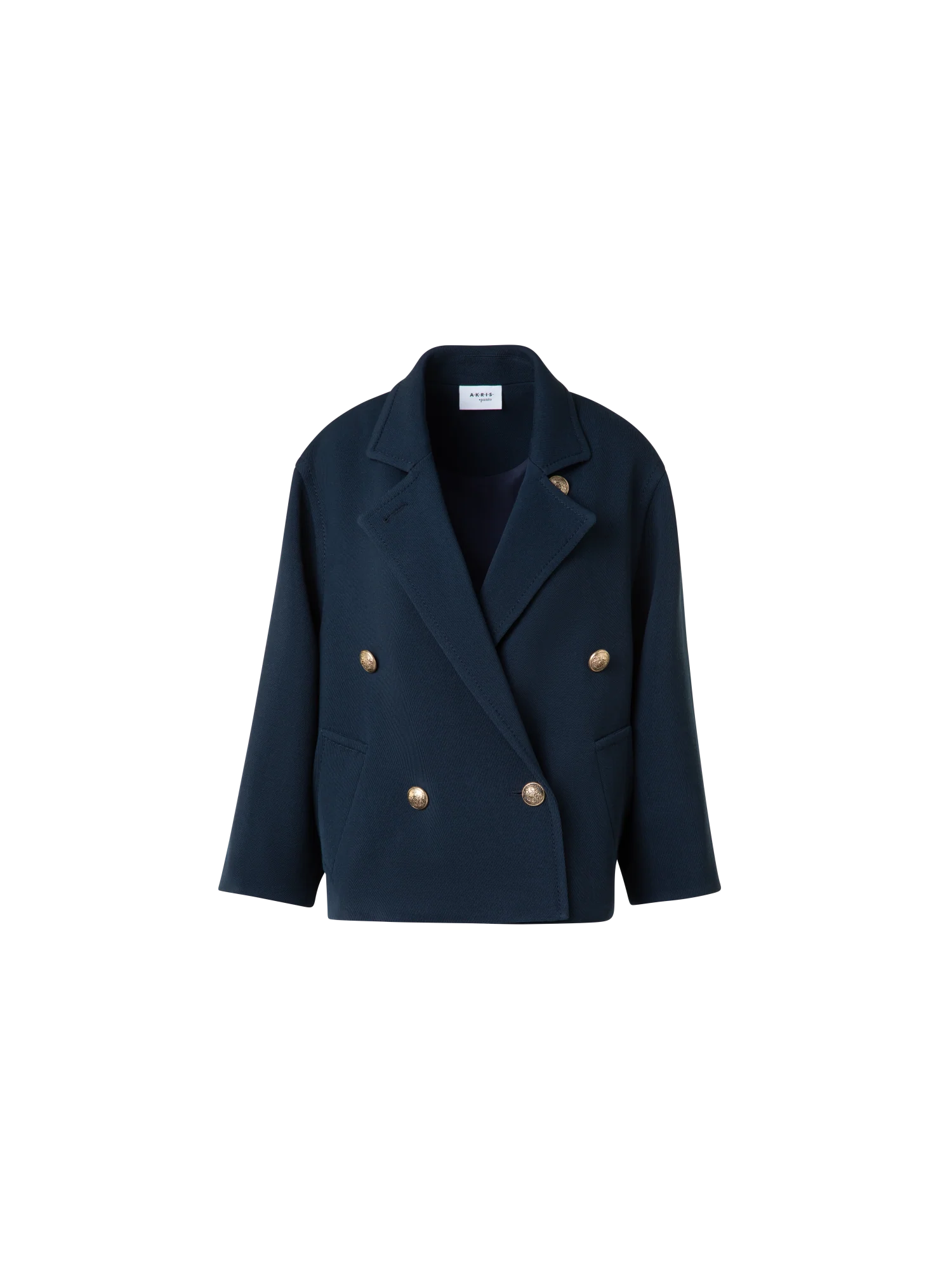 Double-Breasted Wool Pea Coat - Image 5