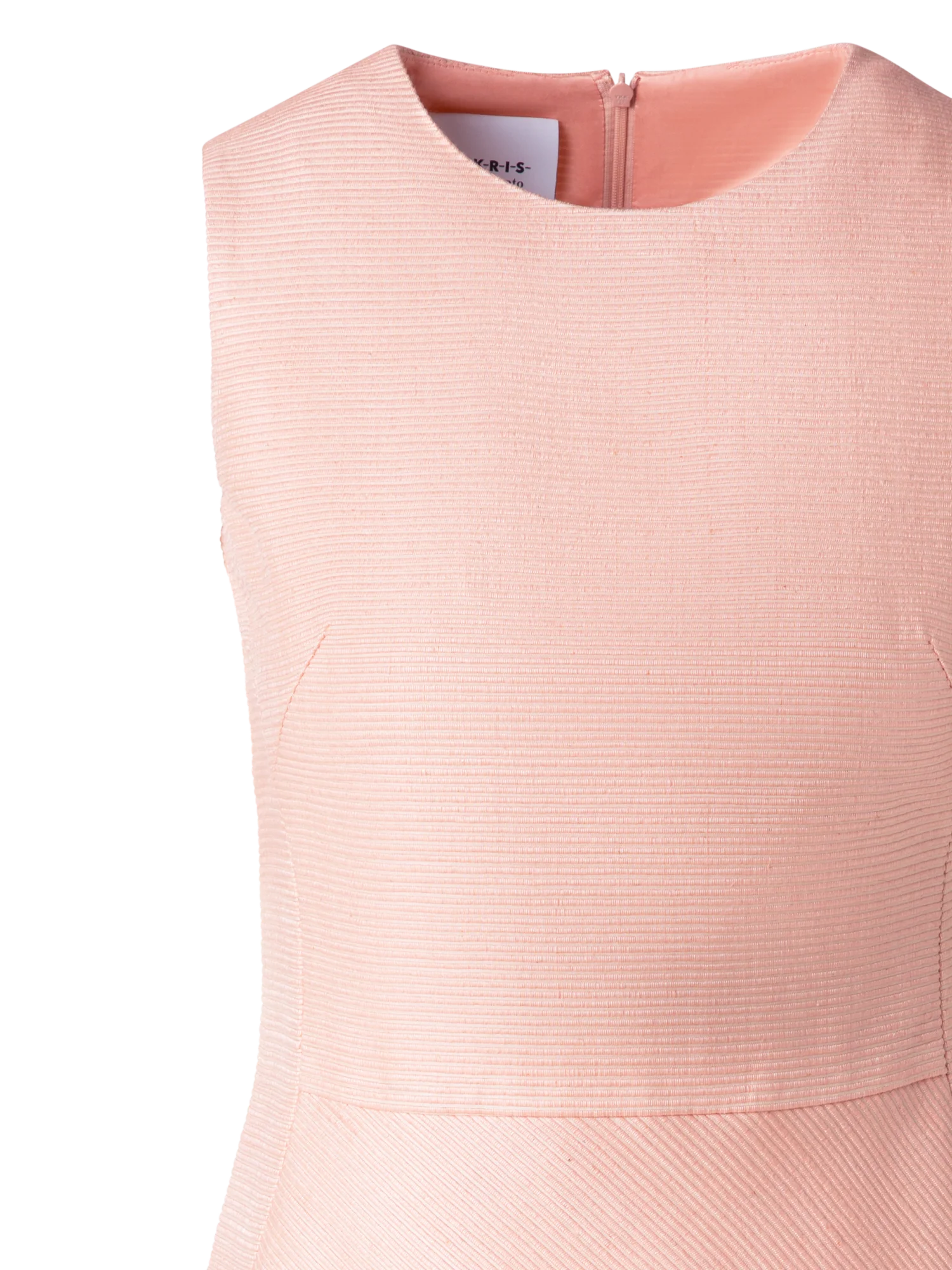 Flared Cocktail Dress in Indian Silk Ottoman - Image 4