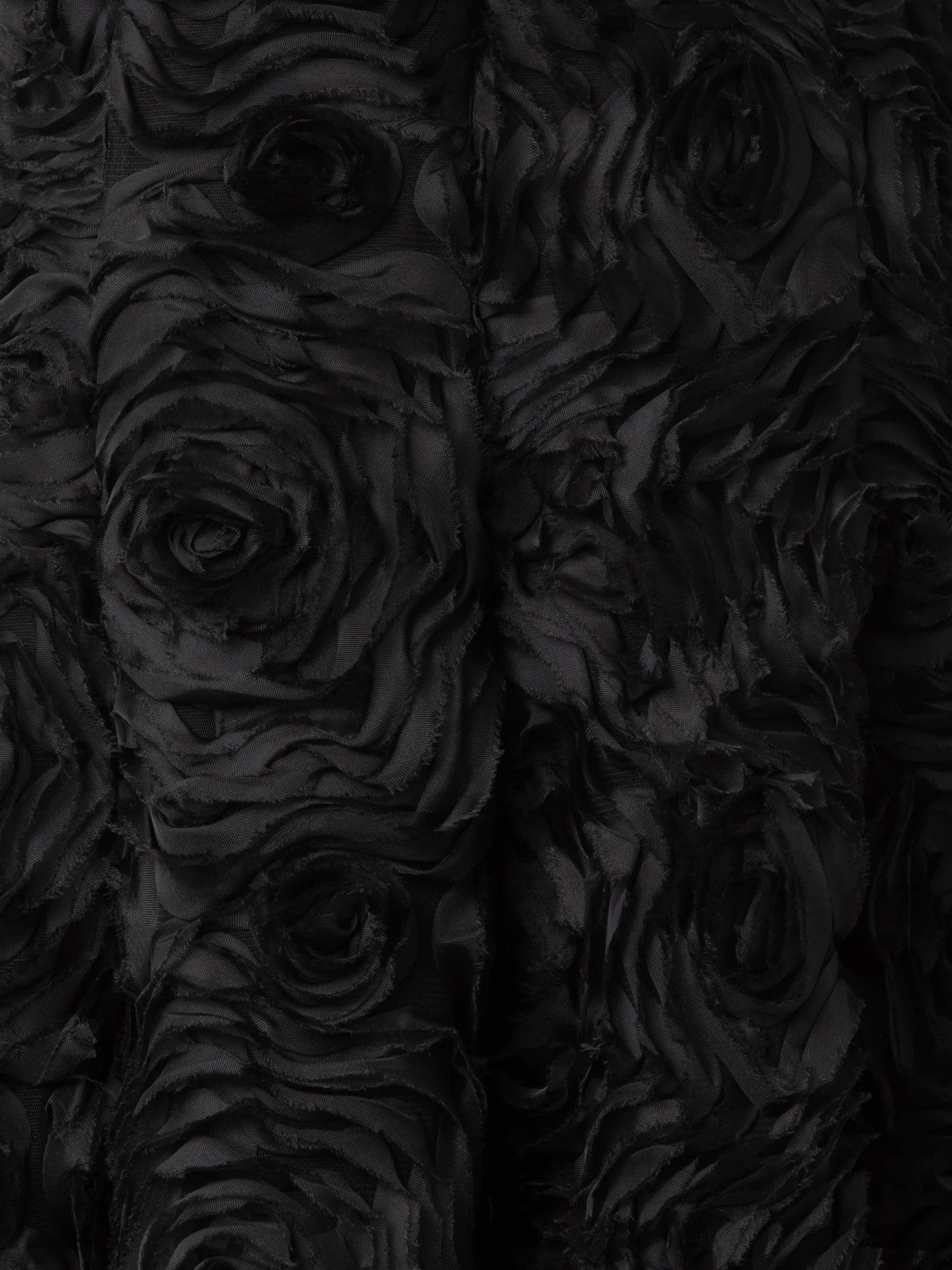 Flared Midi Dress in 3D Carnation Embroidery - Image 6