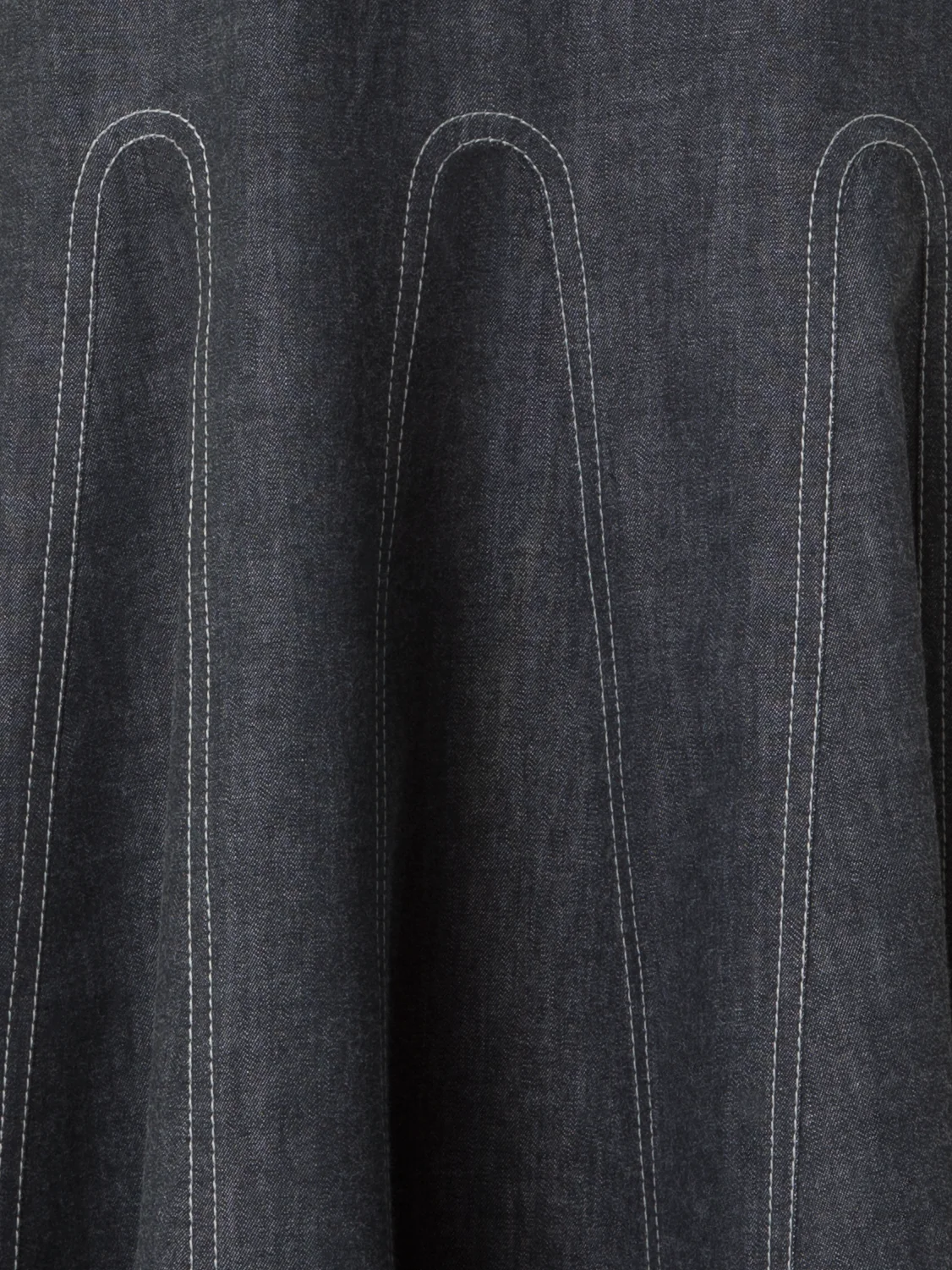 Halter Top Denim Midi Dress - Image 6