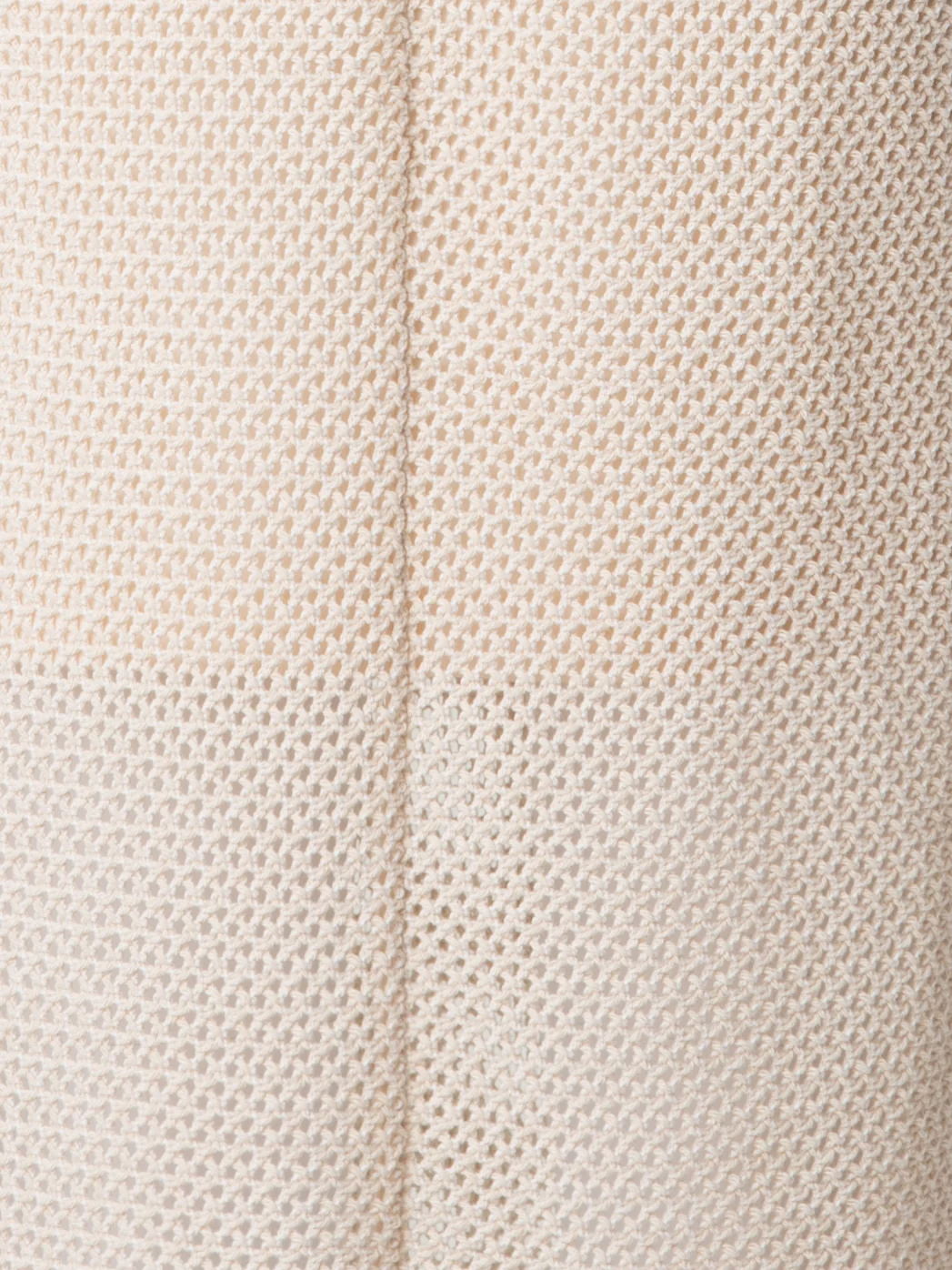 Midi Dress in Cotton Mesh with Fringes - Image 6