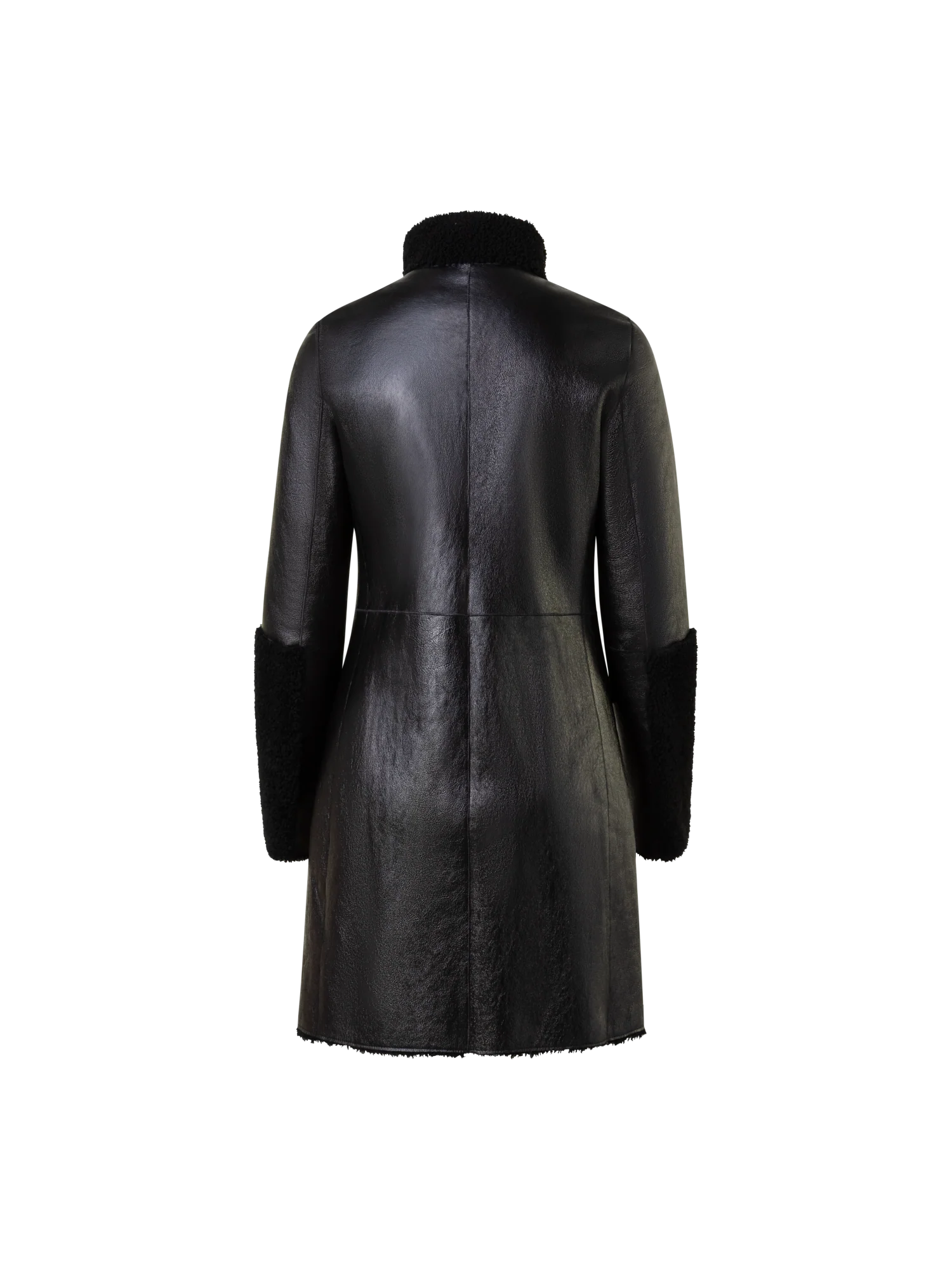 Reversible Lamb Shearling Coat - Image 3