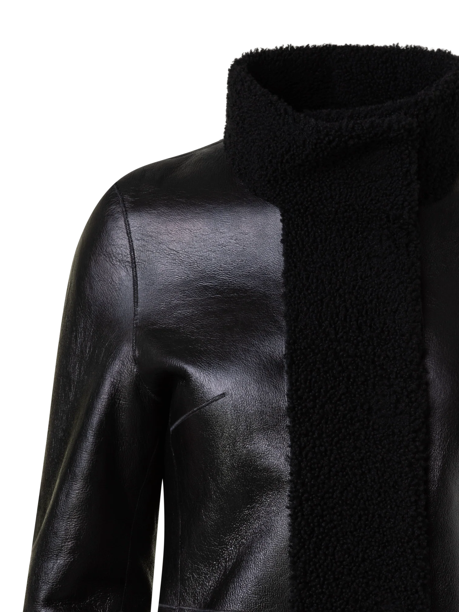 Reversible Lamb Shearling Coat - Image 4