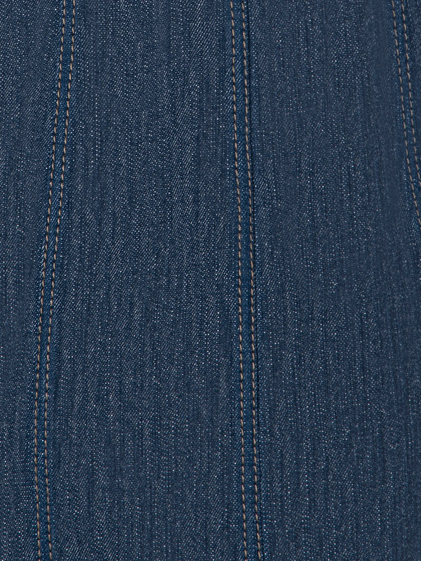 Short Denim Dress with Polo Collar - Image 6