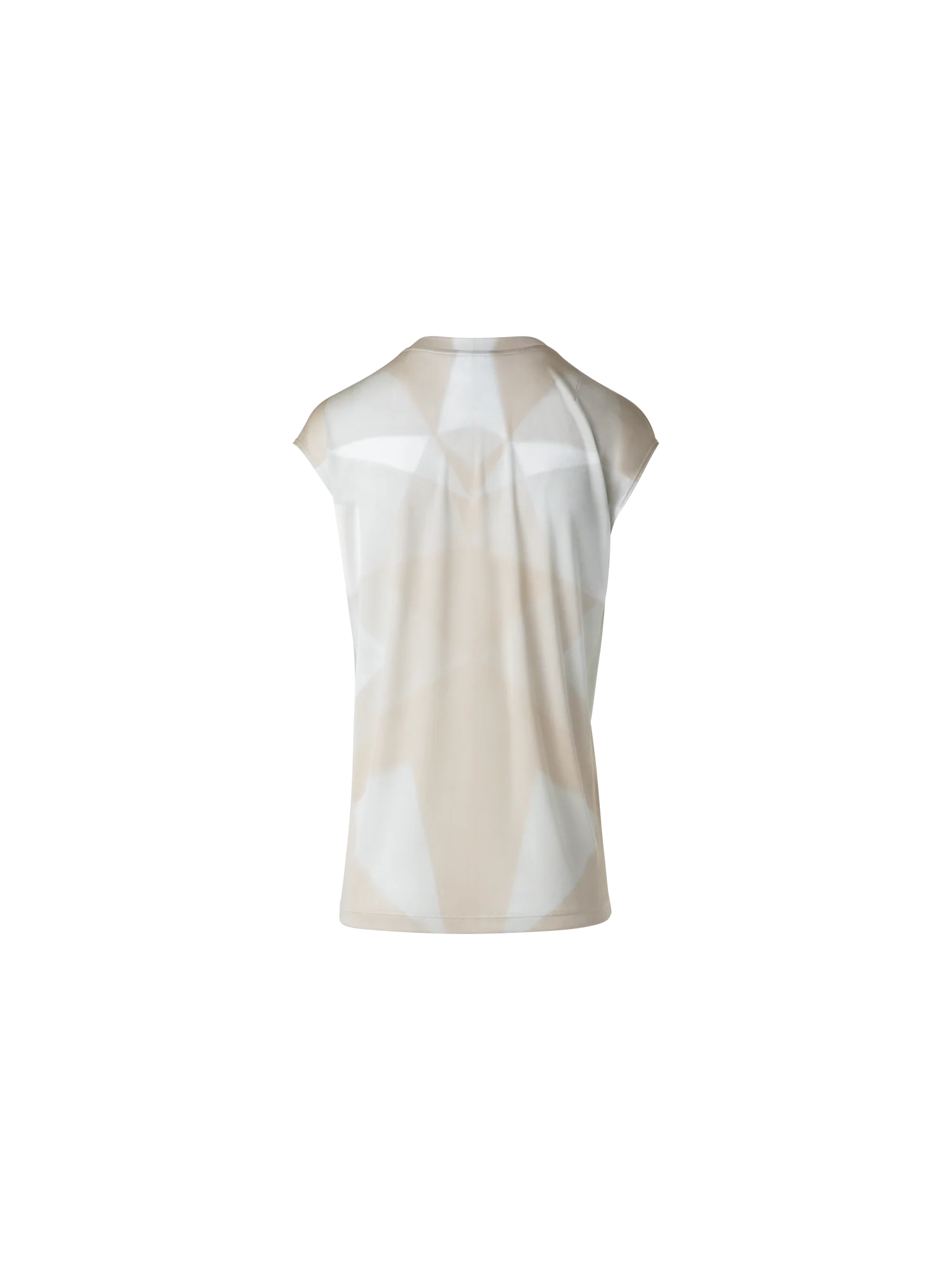 Silk T-Shirt with Chiaroscuro Print - Image 3