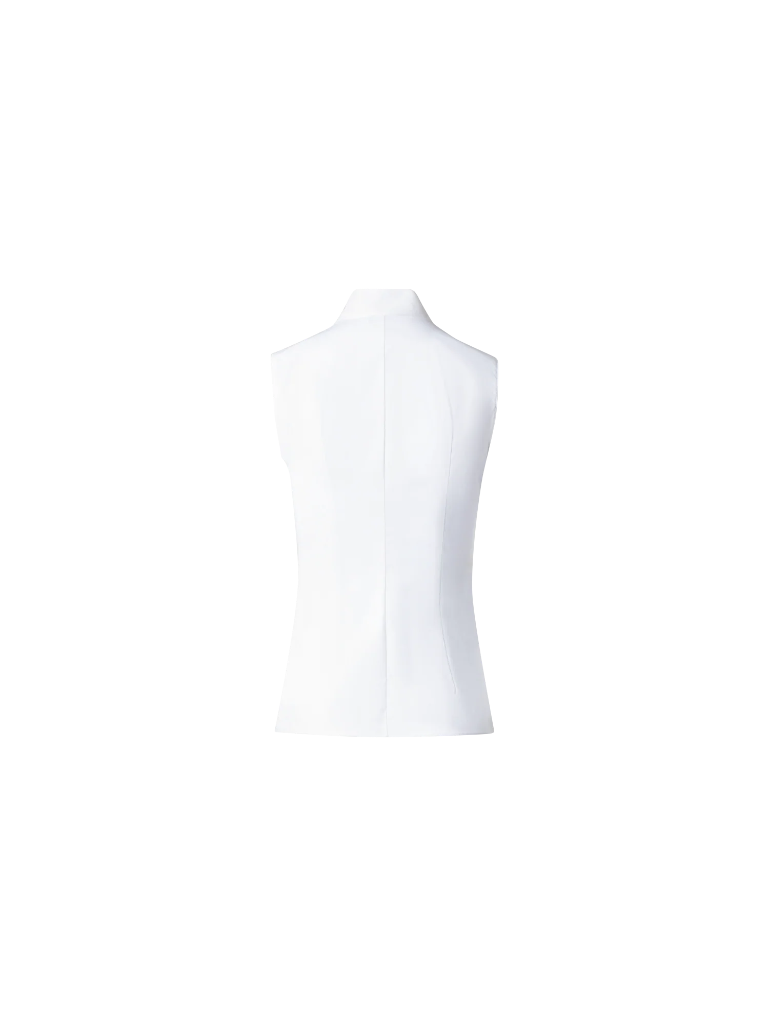 Sleeveless Gilet Blouse with Stretch Construction - Image 3
