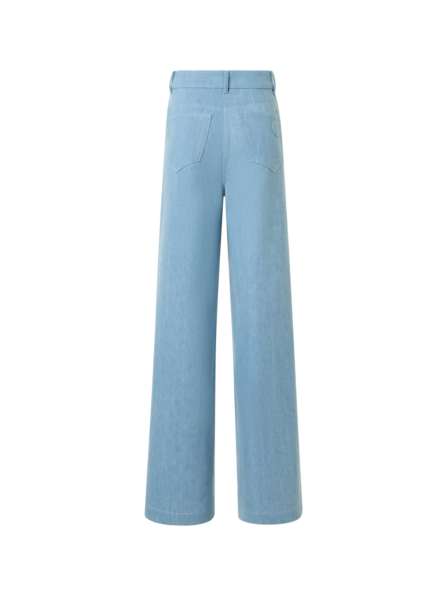 Cooper Wide Leg Stretch Cotton Denim Pants - Image 6