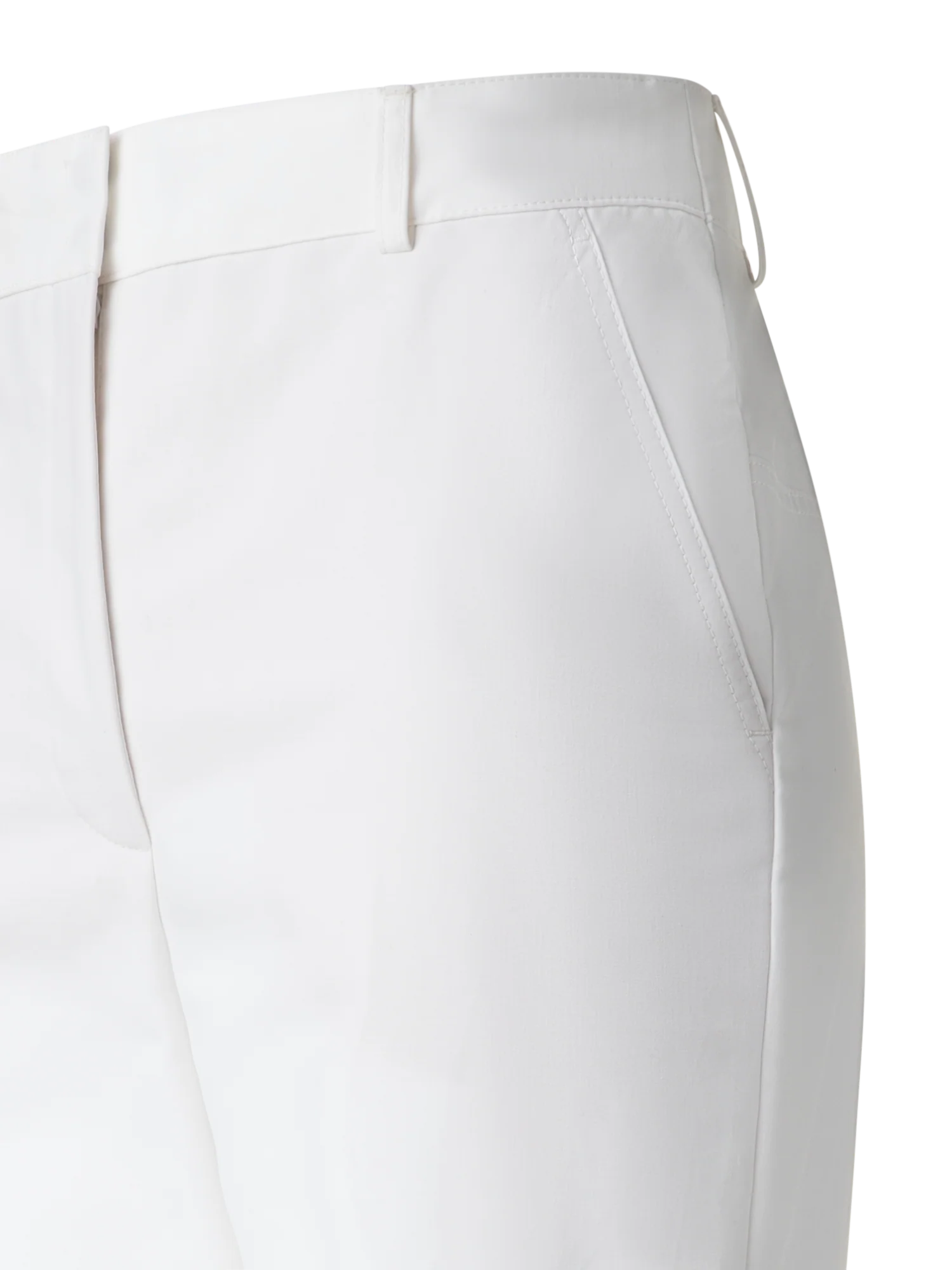 Wide Straight Cotton Stretch Pants - Image 3