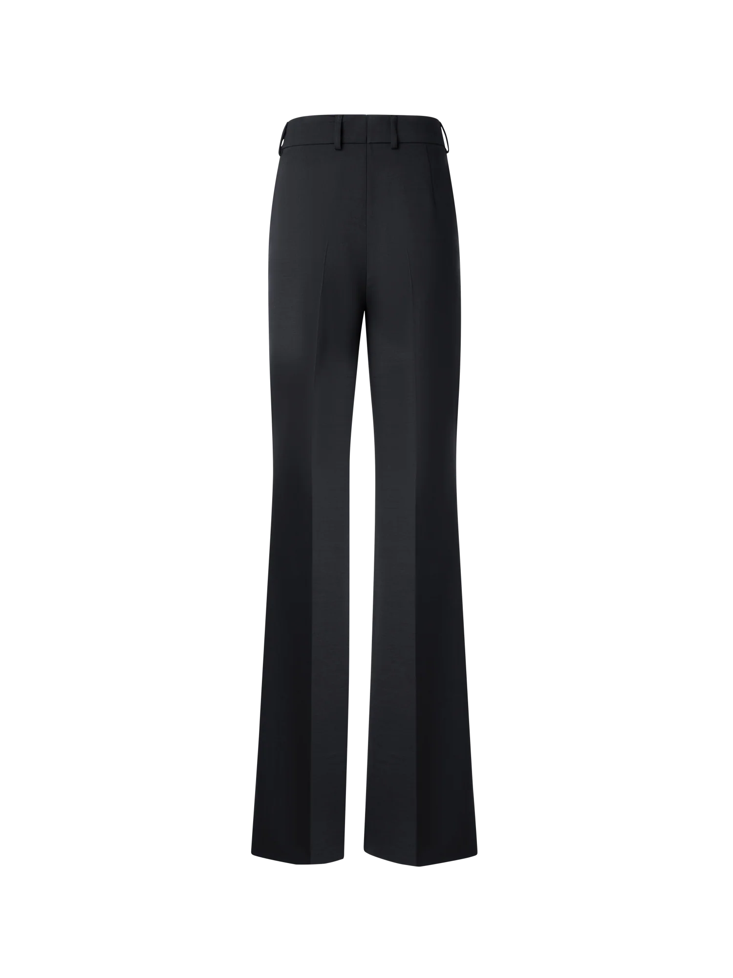 Wide Straight Wool Stretch Double-Face Pants - Image 4