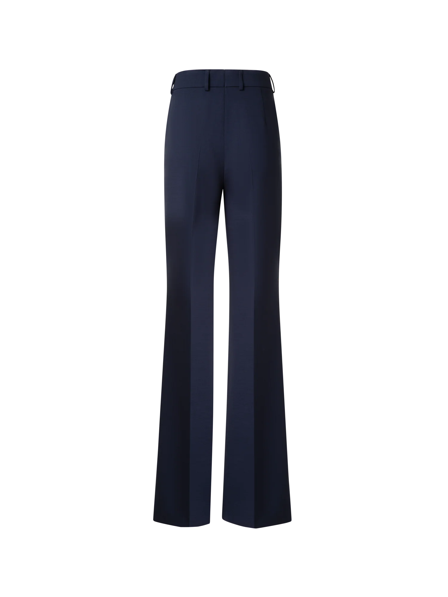 Wide Straight Wool Stretch Double-Face Pants - Image 4